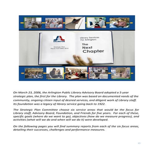 APL 2011-15 Strategic Plan, Part 2 - Our Past