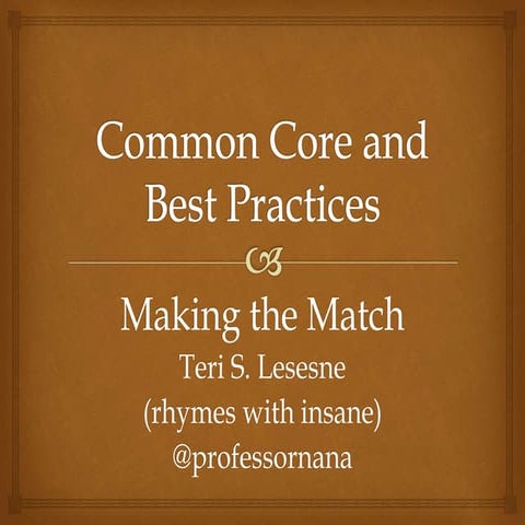 C C S S and Best Practices L S U