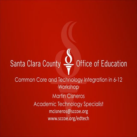 Common Core & Ed Tech Integration in 6-12th Grade