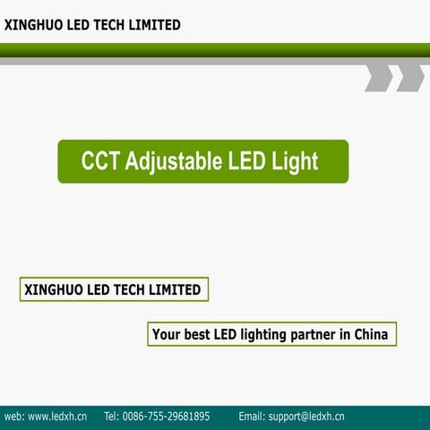 Color Adjustable led light catalogue 