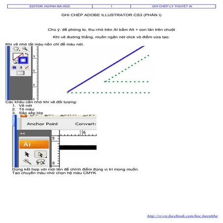 Các thao tác cơ bản trên adobe illustrator cs3