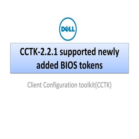 CCTK2.2.1 support for newly added bios tokens