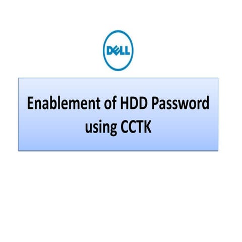 Cctk support for setting hdd password