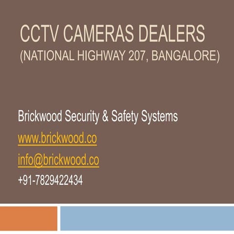 CCTV CAMERA DEALERS IN NATIONAL HIGHWAY 207,BANGLORE