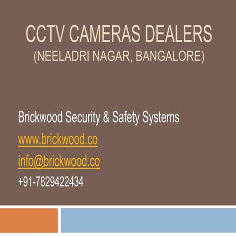 CCTV CAMERA DEALERS IN NEELADRI NAGAR BANGALORE