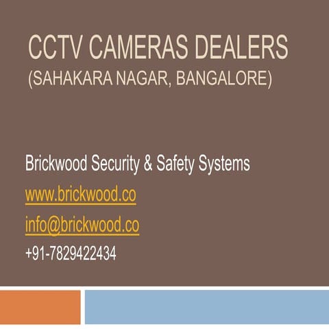 CCTV CAMERA DEALERS IN SAHAKARA NAGAR, BANGALORE 