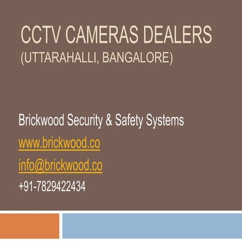CCTV CAMERA DEALERS IN UTTARAHALLI, BANGALORE 