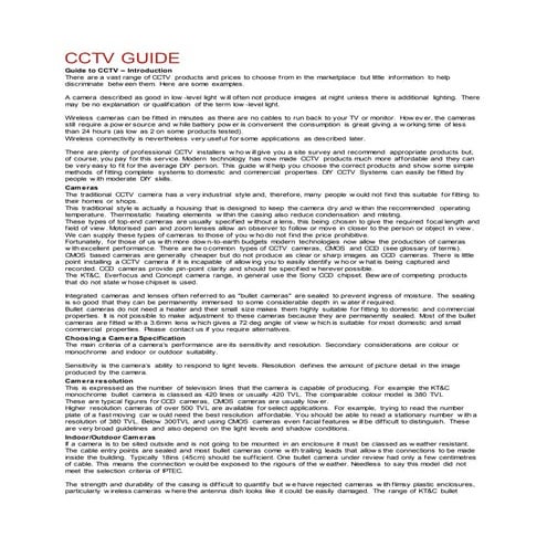 Cctv guide