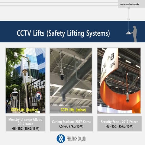 Camera lowering system (CCTV lifter) REEL TECH | PDF