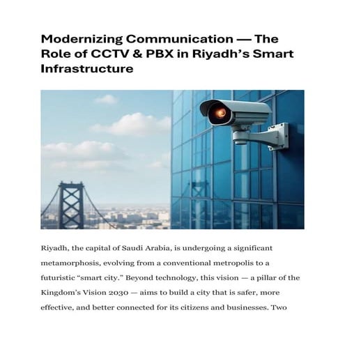 CCTV & PBX Transforming Riyadh’s Smart Infrastructure.pdf