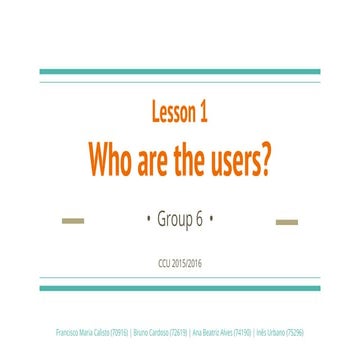 Who are the users?