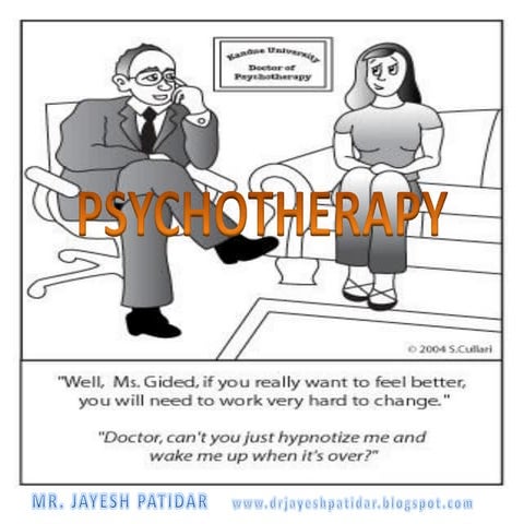 Introduction of psychotherapy