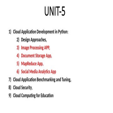 Cloud Application Development in Python image processing App | PPTX