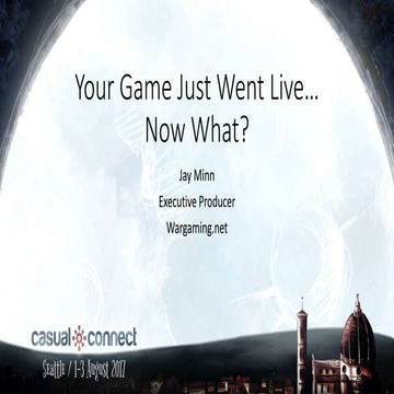 Your Game Just Went Live. Now What? | Jay Minn