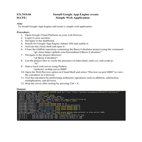 Step-by-Step Guide to Installing Google App Engine and Creating a ...