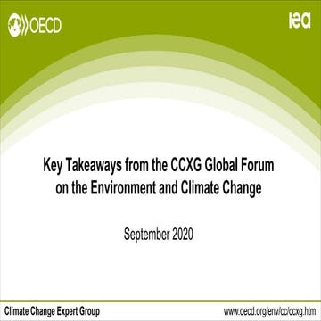 CCXG Forum, September 2020, Key Takeaways