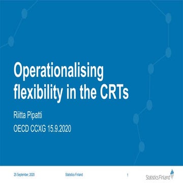 CCXG Forum, September 2020, Riitta Pipatti