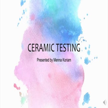 Ceramic testing menna_koriam
