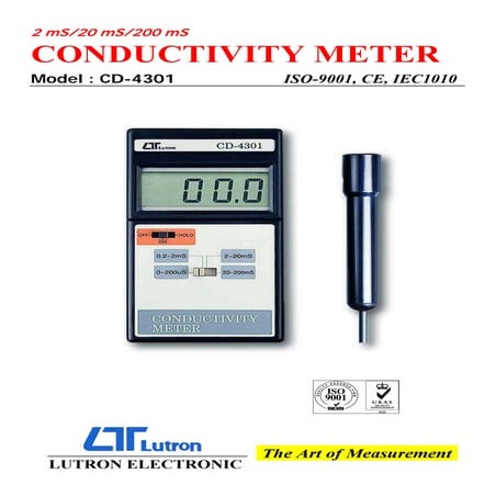 Lutron CD-4301 Conductivity Meter
