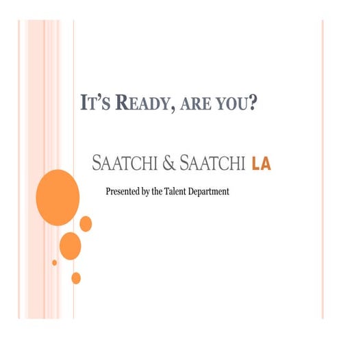 Career Day Saatchi LA Presentation