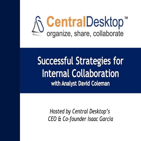 Webinar Deck - Successful Strategies for Internal Collaboration