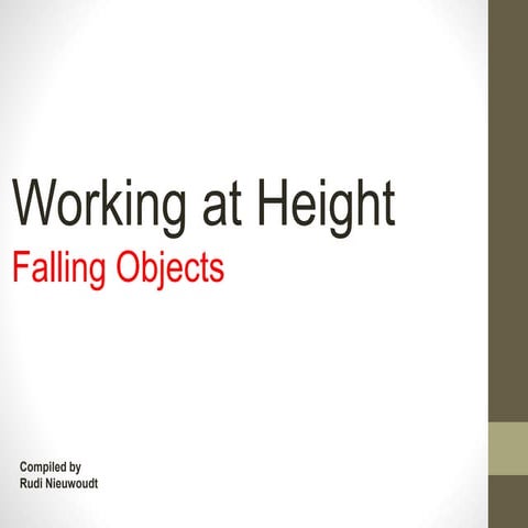 Working at Height - Falling Objects