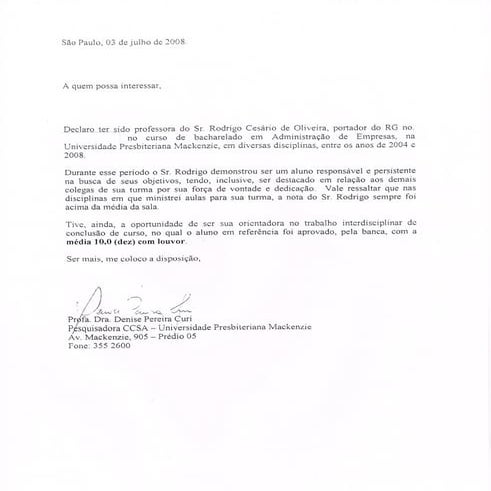MBA Recommendation Letter | PDF