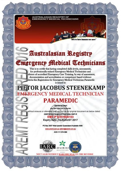 JKO Certificate JKO Certificate