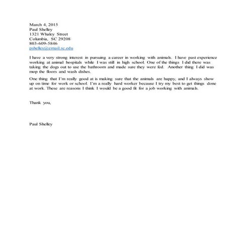 general cover letter