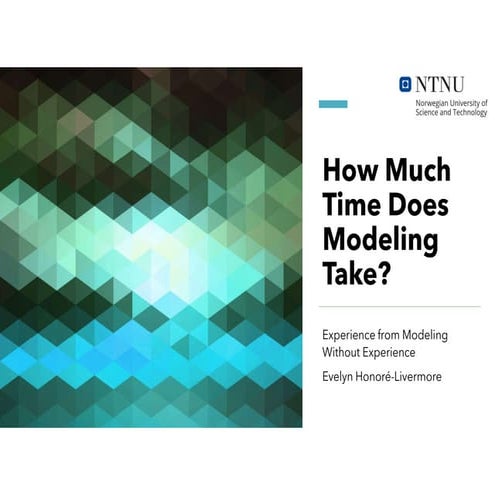 Capella Days 2021 | How much time does modeling take? Experiences from modeli...