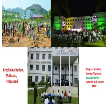 Design of Machine Elements-Member -Part I