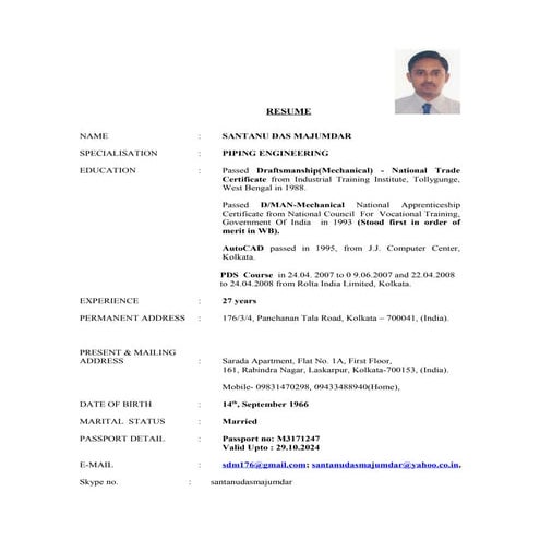 RESUME_Santanu Das Majumdar-27.04.2016