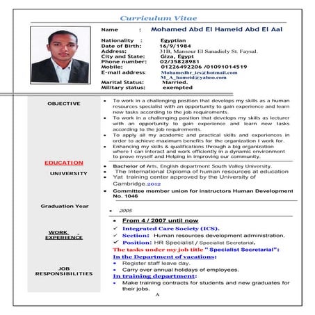 Mohmed abd el Hameid c.v