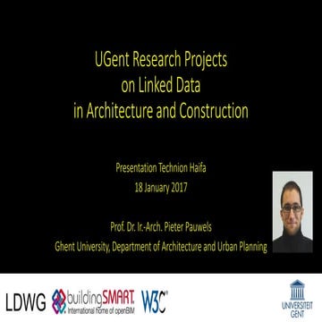 UGent Research Projects on Linked Data in Architecture and Construction