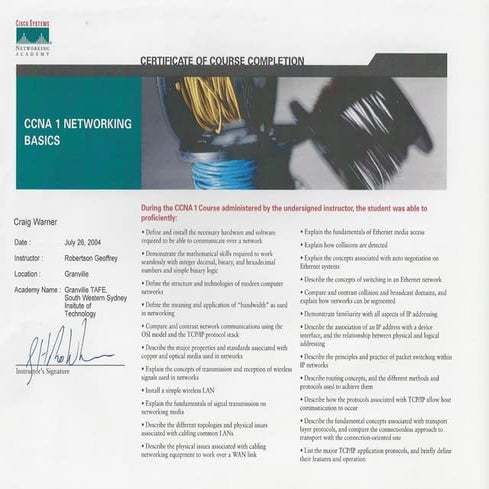 CCNA 1 Networking Basics