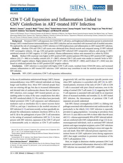 CD8 y CMV en VIH