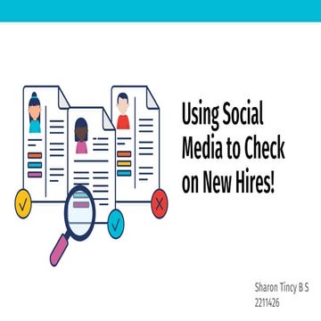 Using Social Media to Check on New hires
