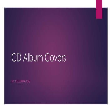 Cd album covers analysis