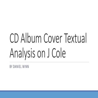 Cd album cover textual analysis on ...