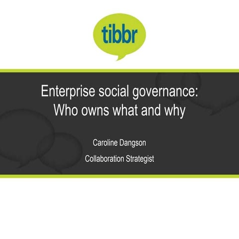 tibbr Enterprise Social Governance Webinar