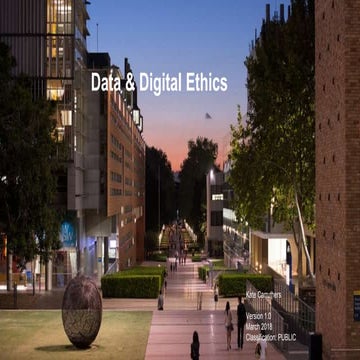 Data & Digital Ethics - CDAO Conference Sydney 2018