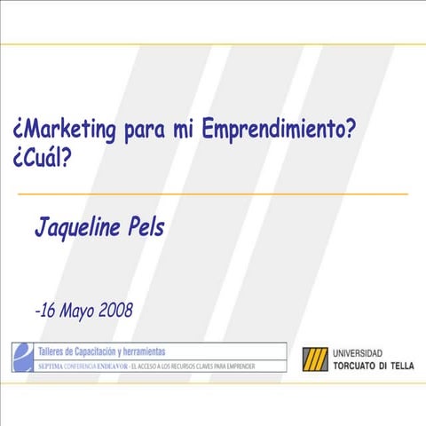 Marketing para mi emprendimiento UTDT