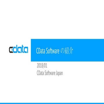 CData Software の紹介