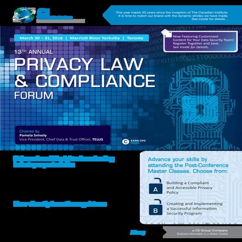 Privacy Law and Compliance Forum 2016