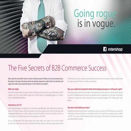 The five secrets of B2B commerce success