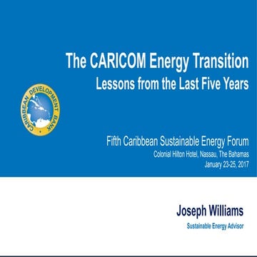 The CARICOM Energy Transition
