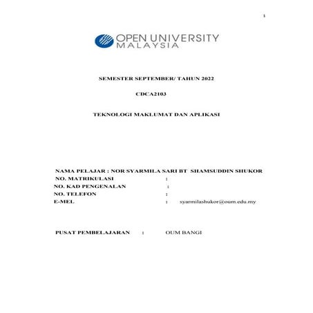 CDCA2103 INFORMATION TECHNOLOGY AND APPLICATIONS.docx