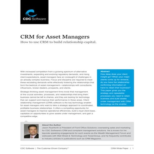 CeOs Guide To Crm Success | PDF
