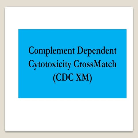 CdC CROSSMATCH(CDCXM)