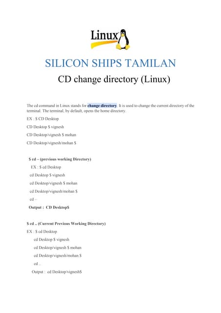 CD change directory linux full details.pdf